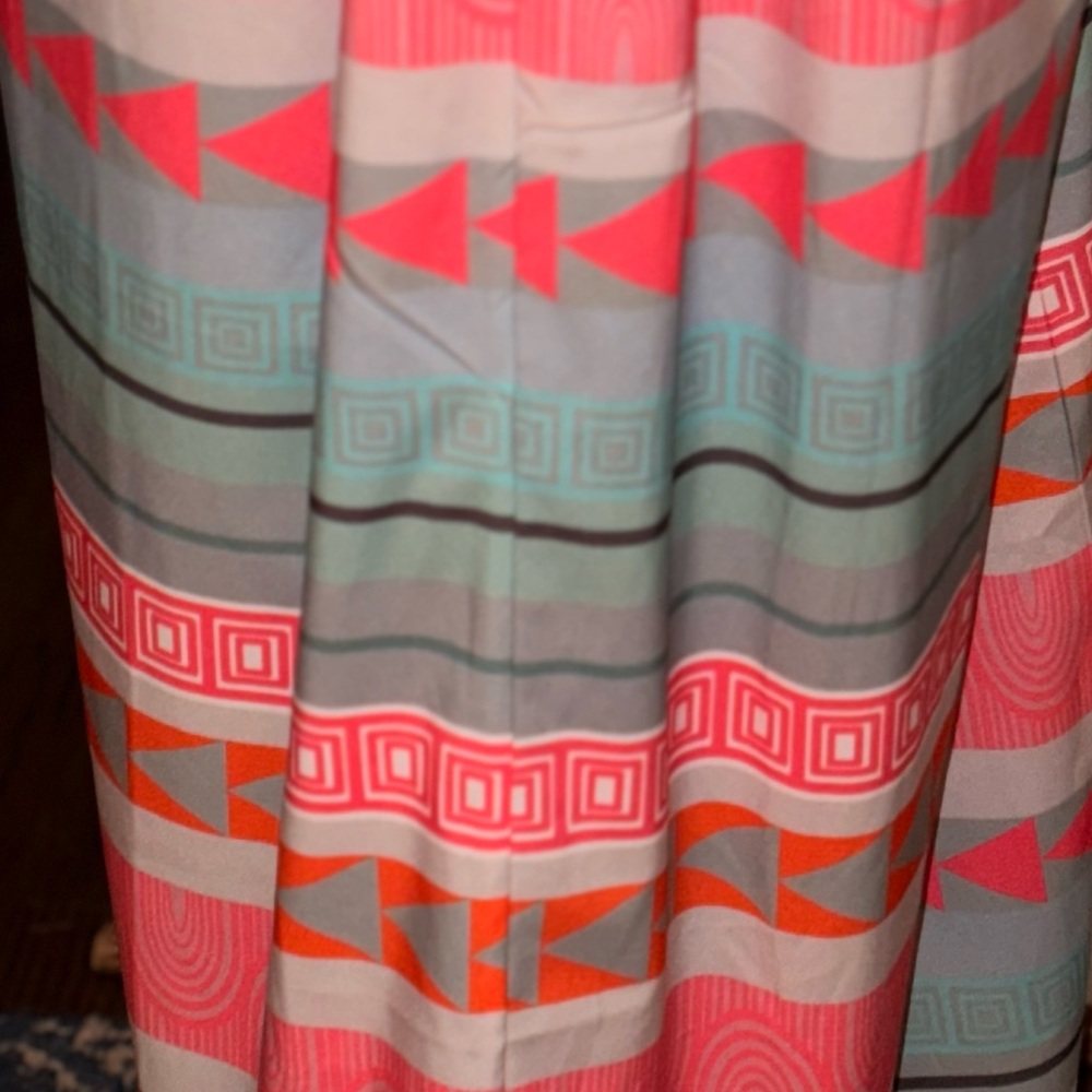 nwot Colorful Geometric Maxi Dress never worn women's XL very lightweight - Picture 5 of 11